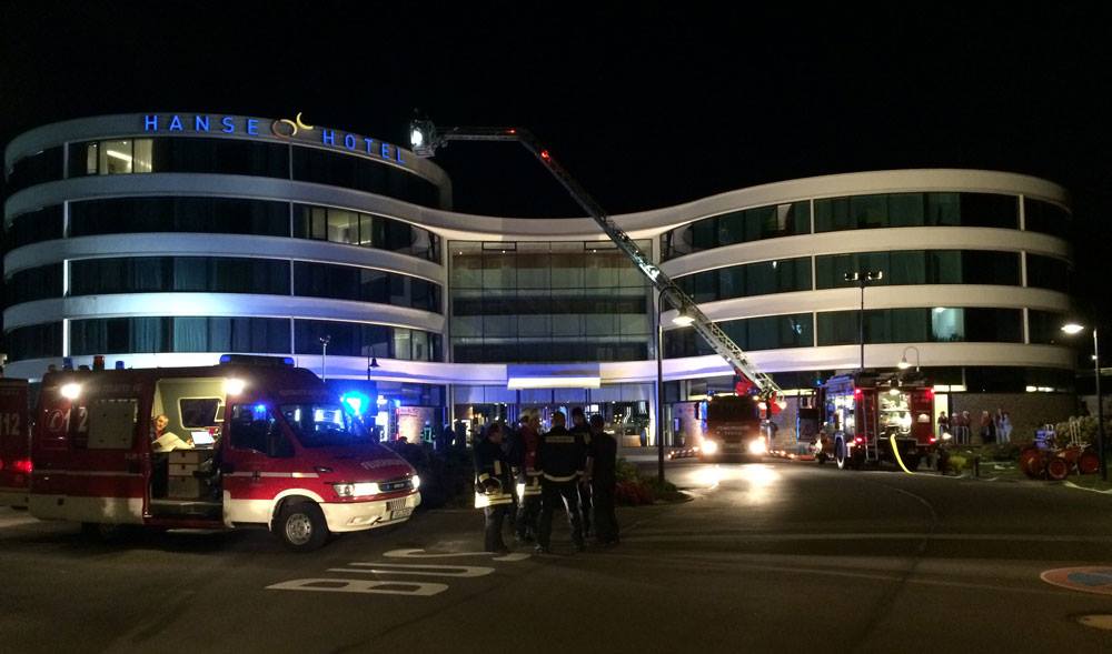 Einsatzübung im Hansehotel