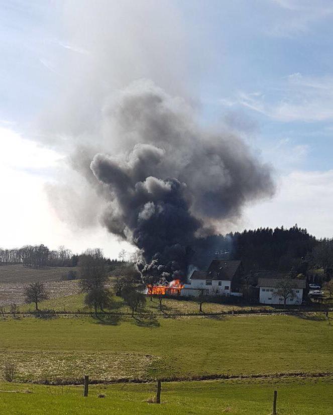 Brandeinsatz in Meinerzhagen-Sellenrade