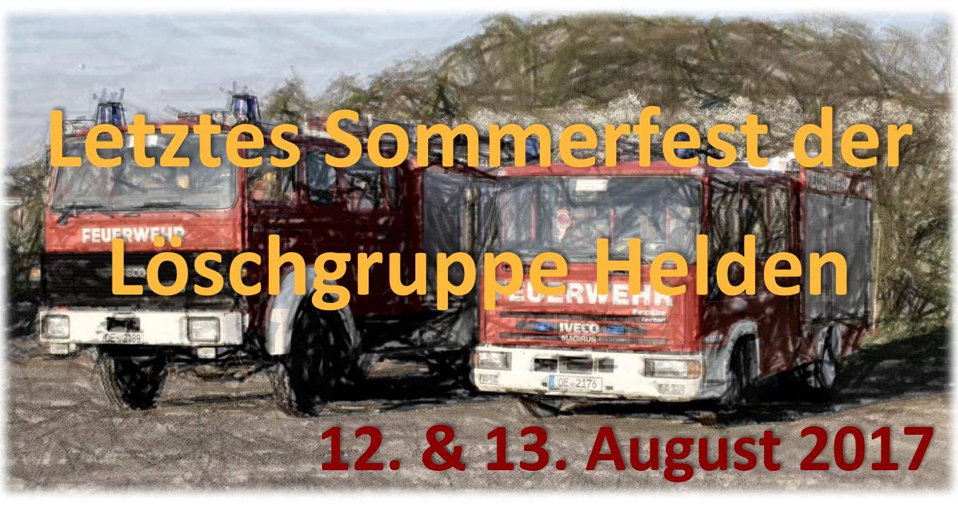 Am Wochenende: Feuerwehrfest in Helden