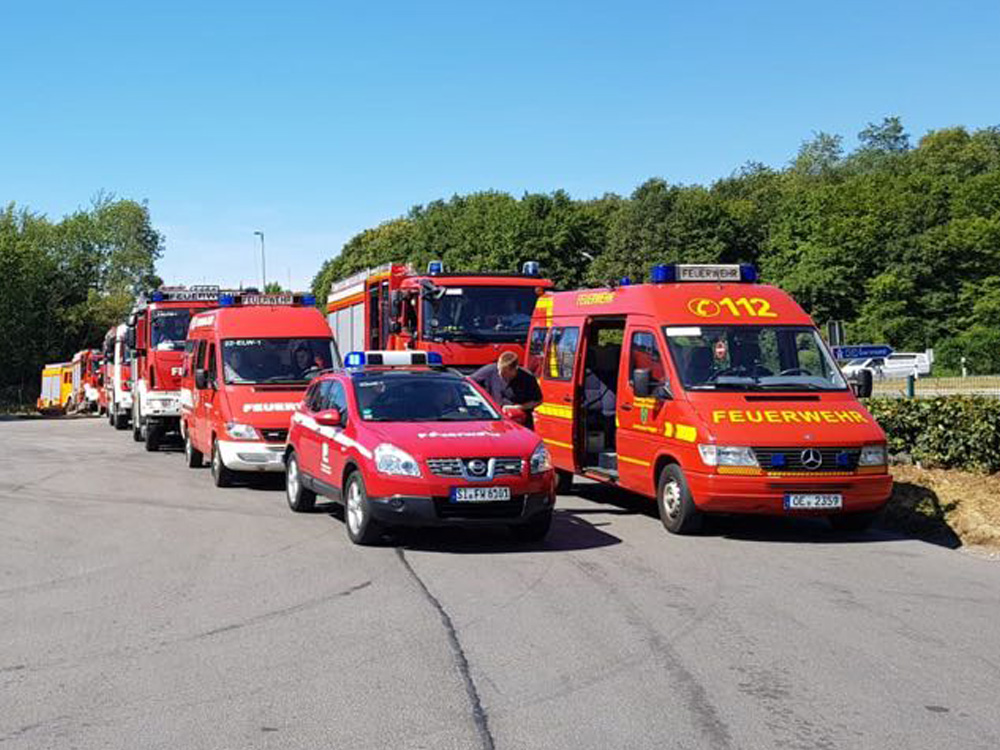 Einsatz 1. Bereitschaft: Waldbrand in Altena