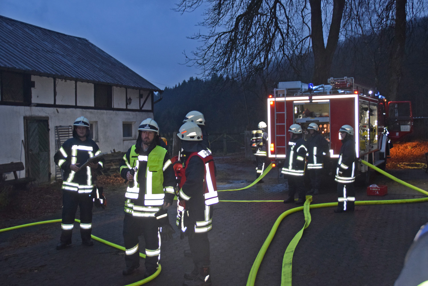 Kellerbrand in Attendorn-Jäckelchen