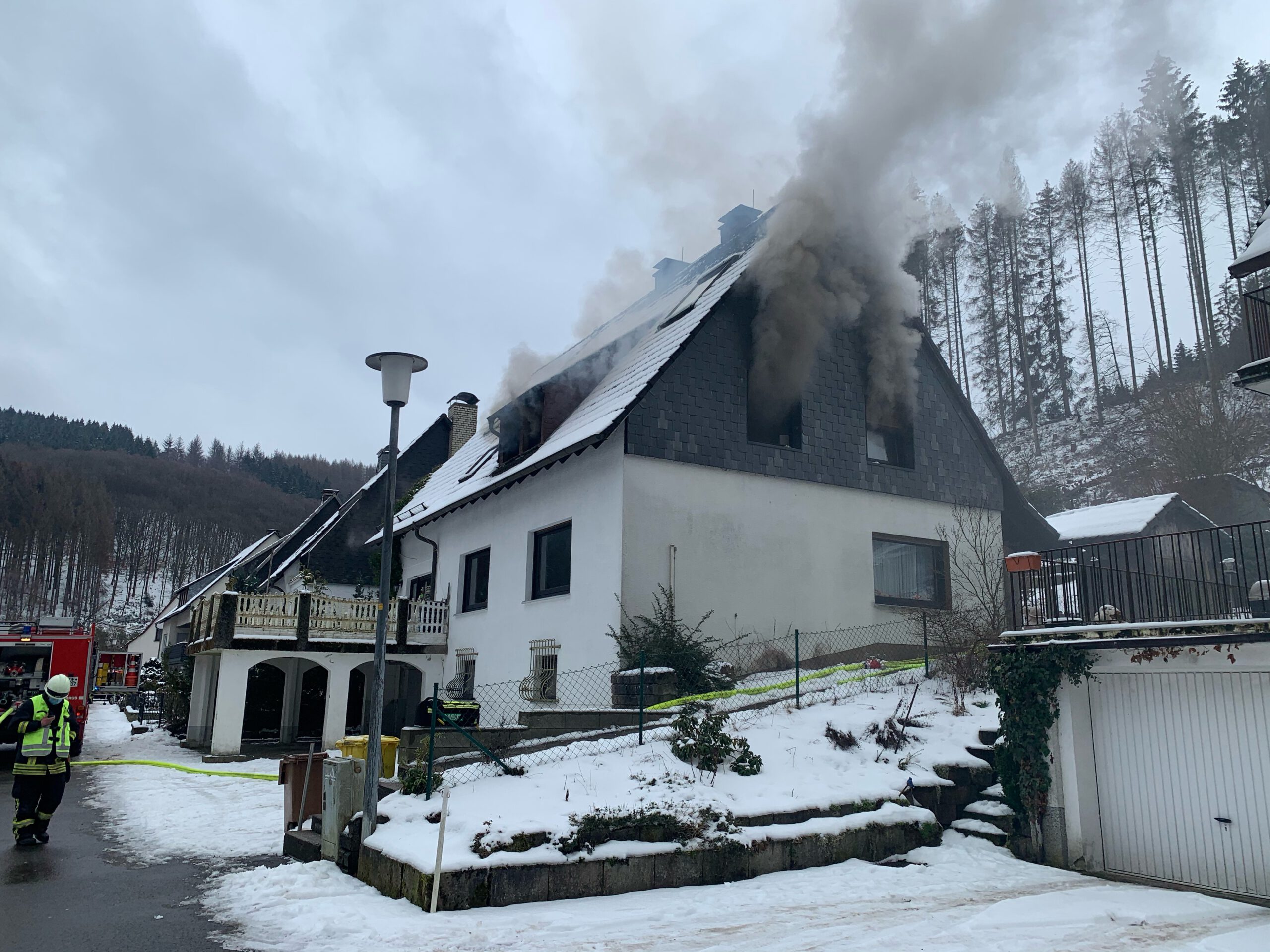 Gebäudebrand in Attendorn-Neuenhof