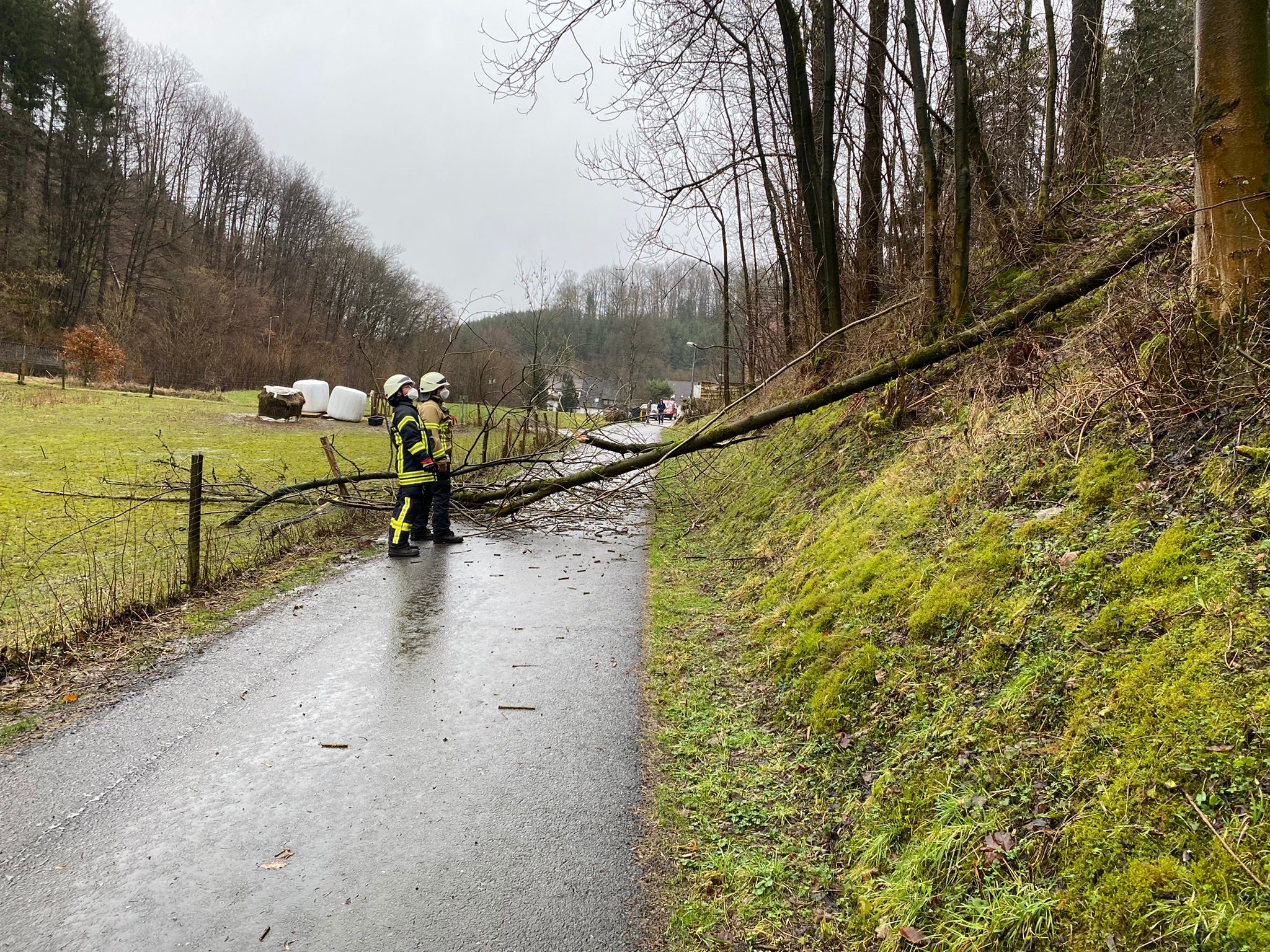 Ruhige Lage nach Dauerregen und Sturm