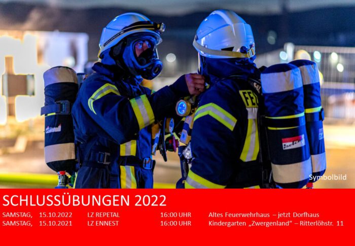 Übersicht Schlussübungen 2022