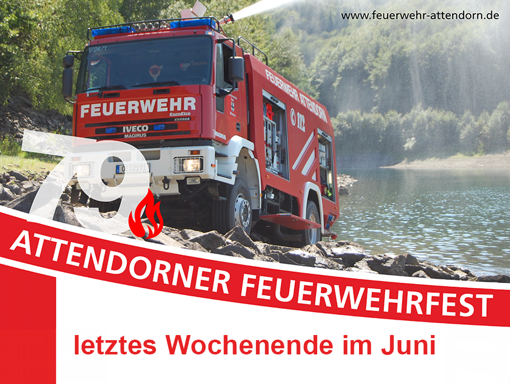 24. & 25. Juni: Attendorner Feuerwehrfest