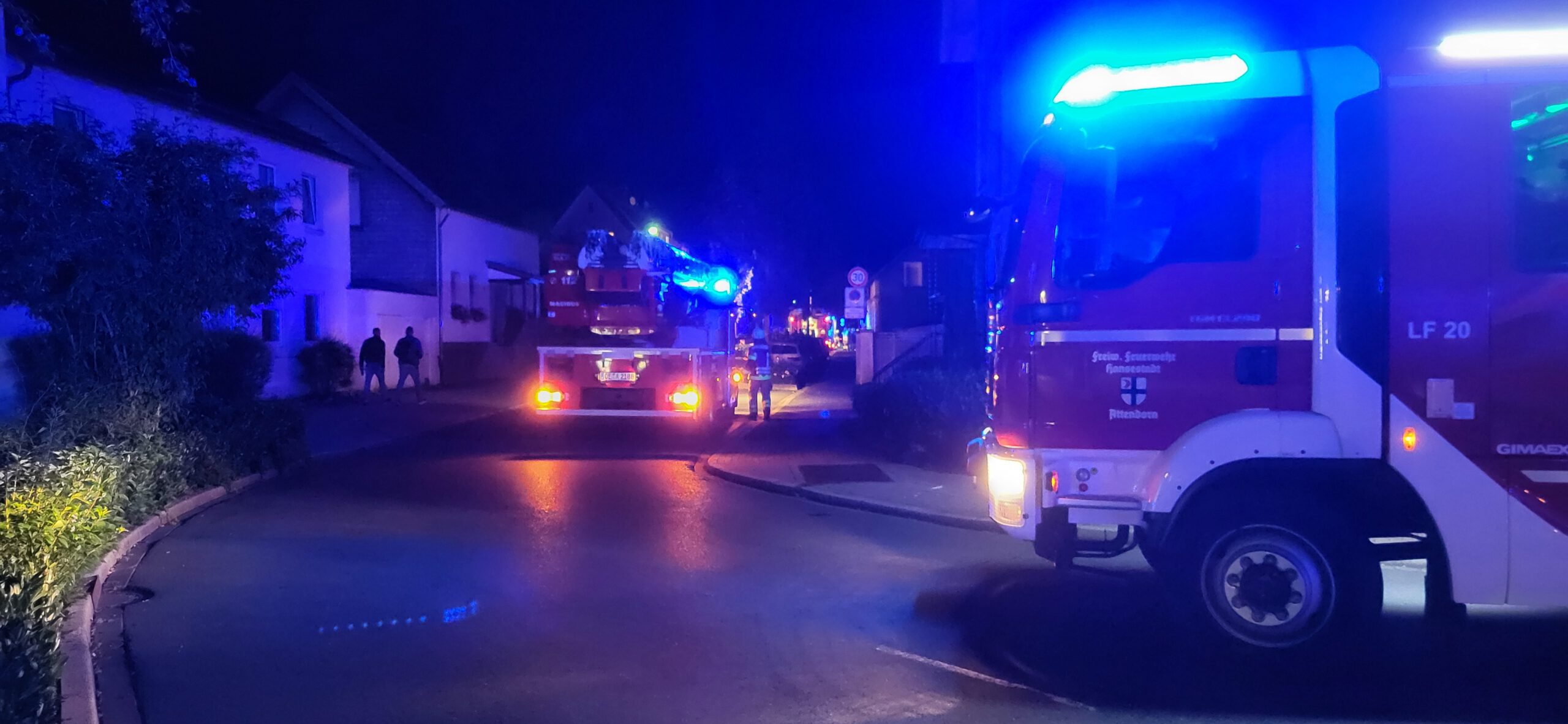 Gemeldeter Zimmerbrand am Grafweg