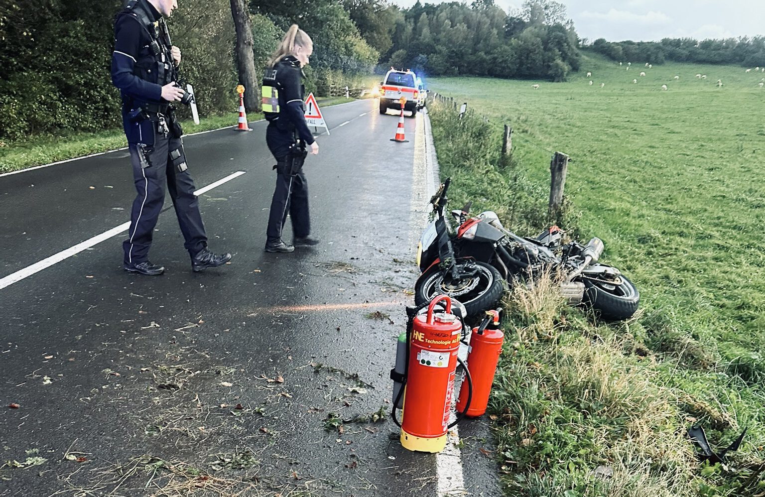 Motorradunfall in Niederhelden