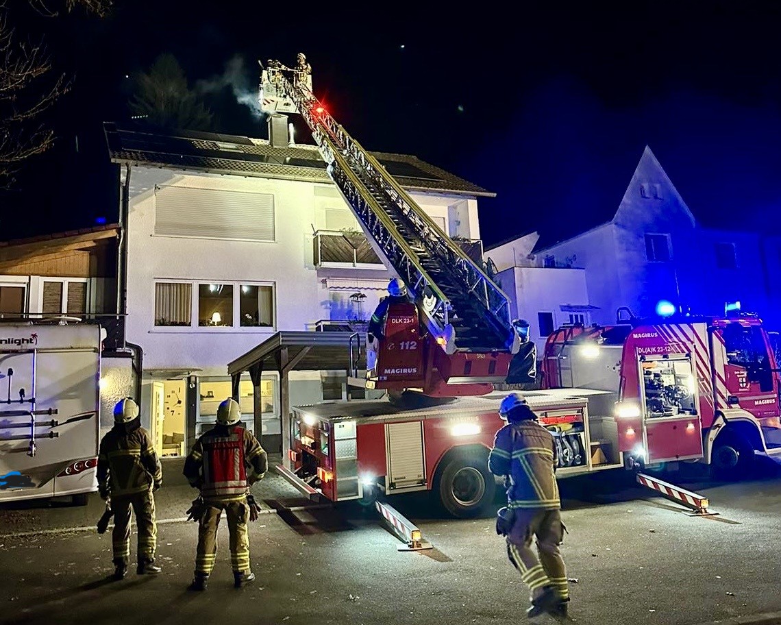 Kaminbrand in Wohngebäude